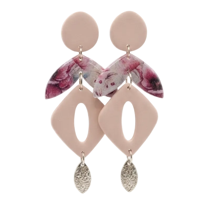 Statement Oorbellen Blush Petals