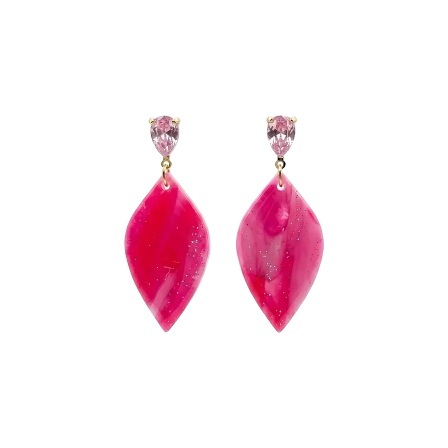 Statement Oorbellen Fuchsia Spark