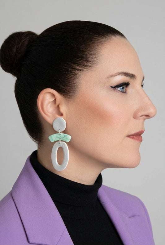 Statement Oorbellen Mint Aurora