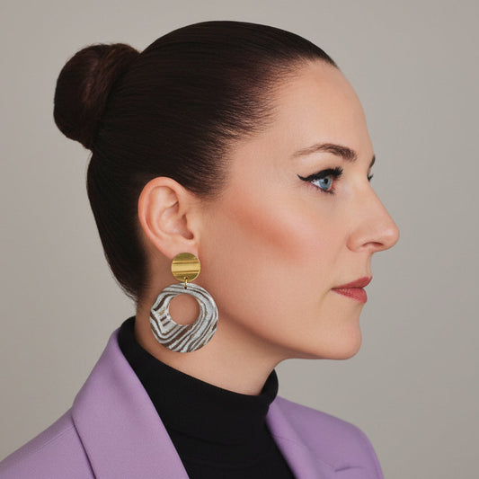 Statement Oorbellen Espresso Swirl