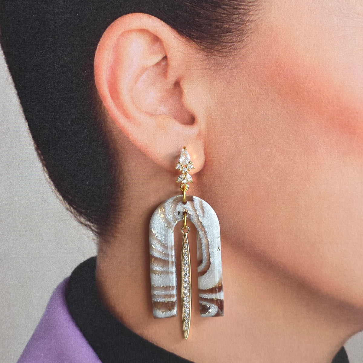 Statement Oorbellen Mocha Elegance