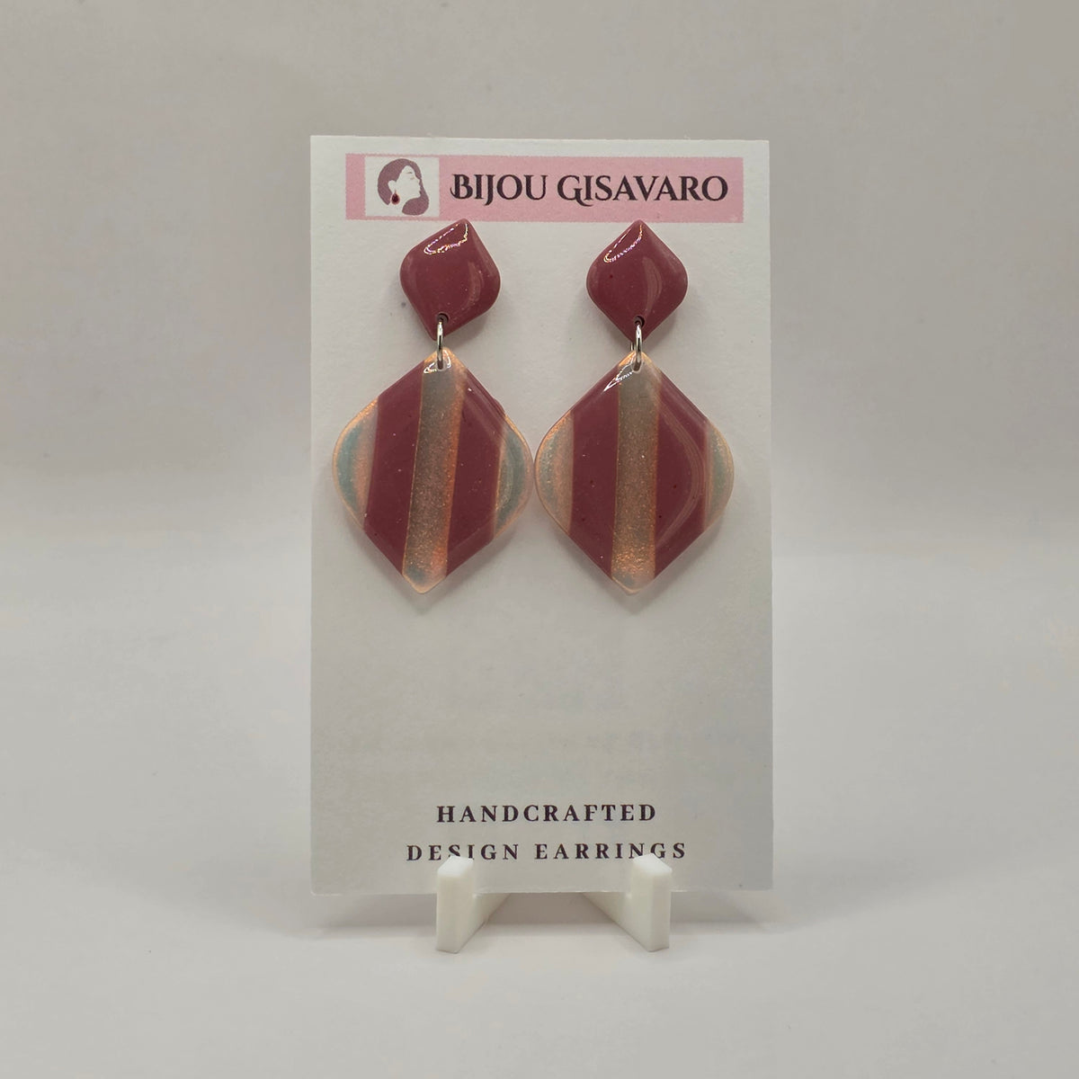 Statement Oorbellen Rose Copper Glow