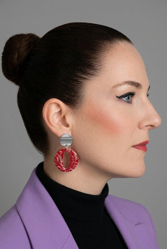 Statement Oorbellen Ruby Muse