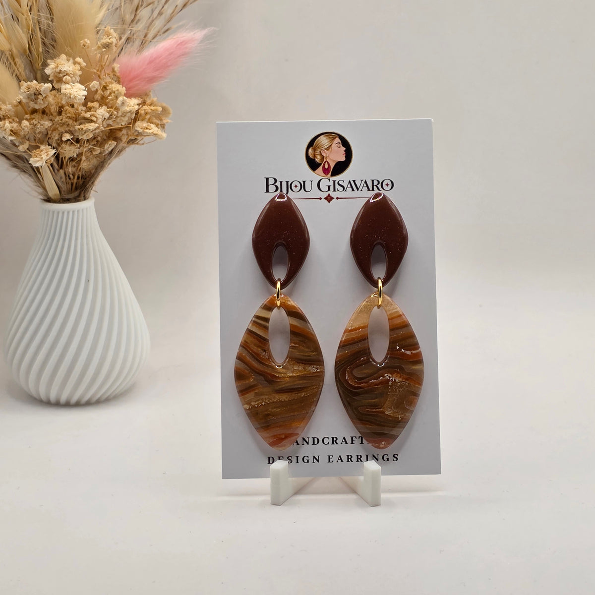 Statement Oorbellen Amber Elegance