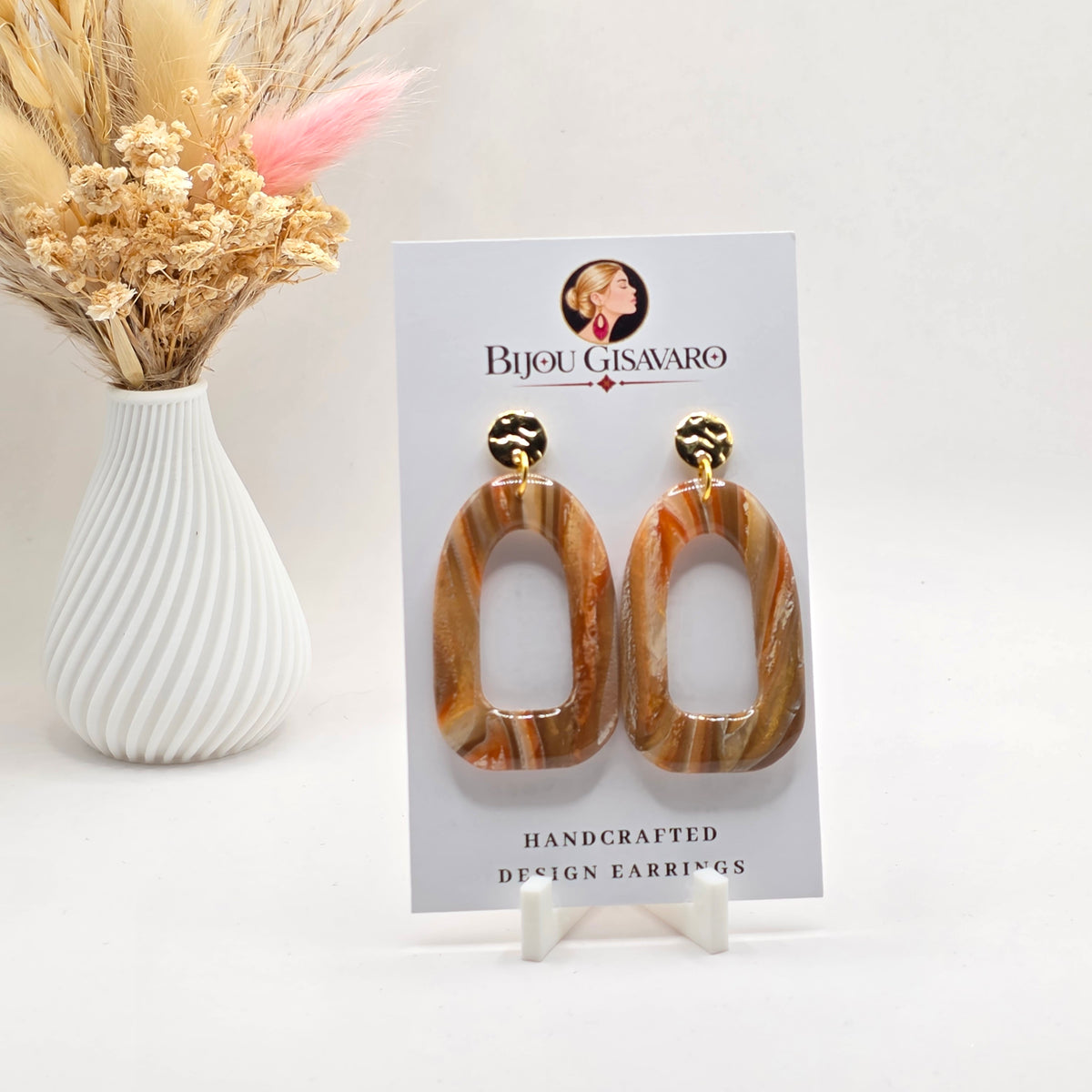 Statement Oorbellen Amber Glow