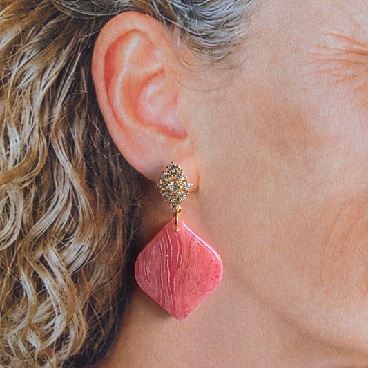 Statement Oorbellen Rosa – Roze