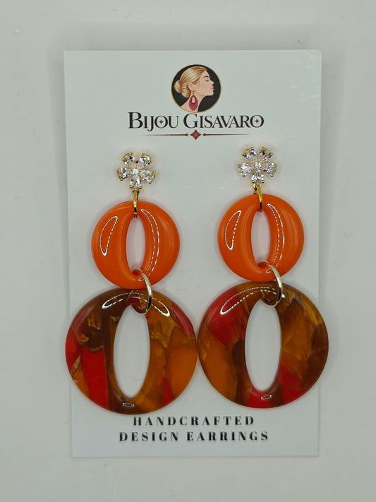 Statement Oorbellen Amber Bloom