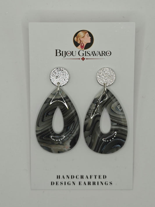 Statement Oorbellen Silver Mist