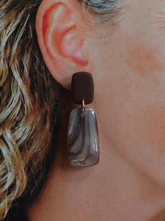 Statement Oorbellen Latte – Bruin & Beige