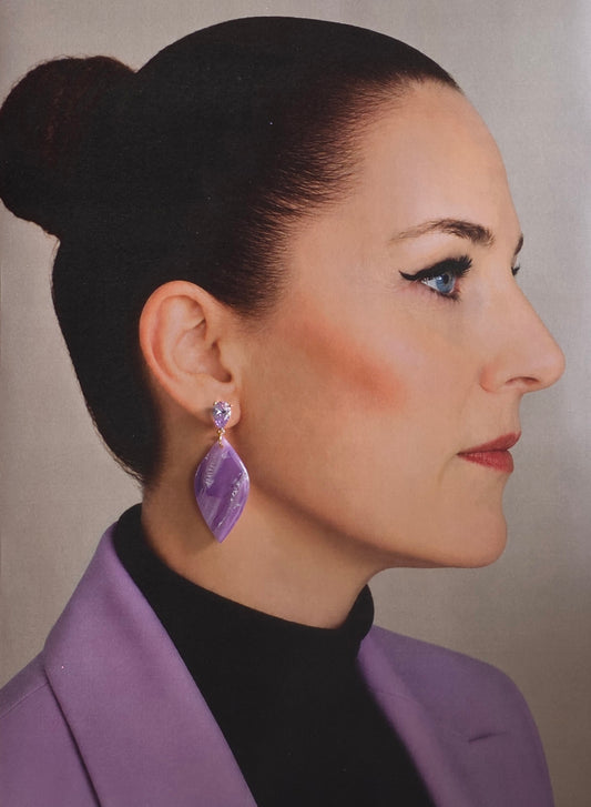 Statement Oorbellen Lavender Bloom