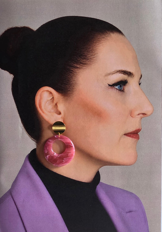 Statement Oorbellen Rose Blossom Glow