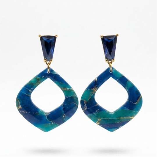 Statement Oorbellen Sapphire Lagoon