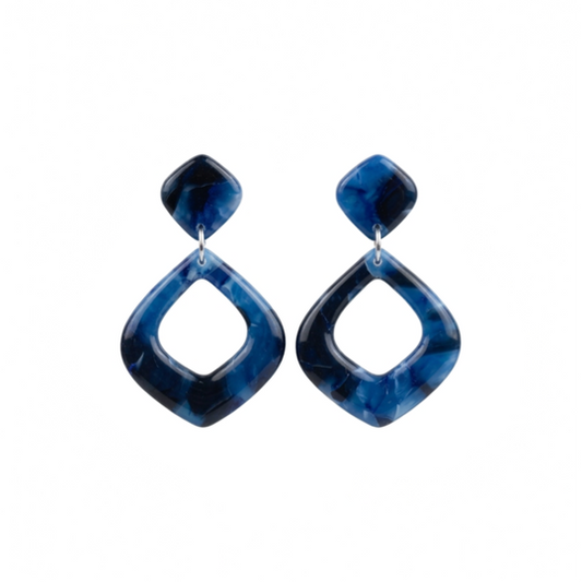 Statement Oorbellen Midnight Azure
