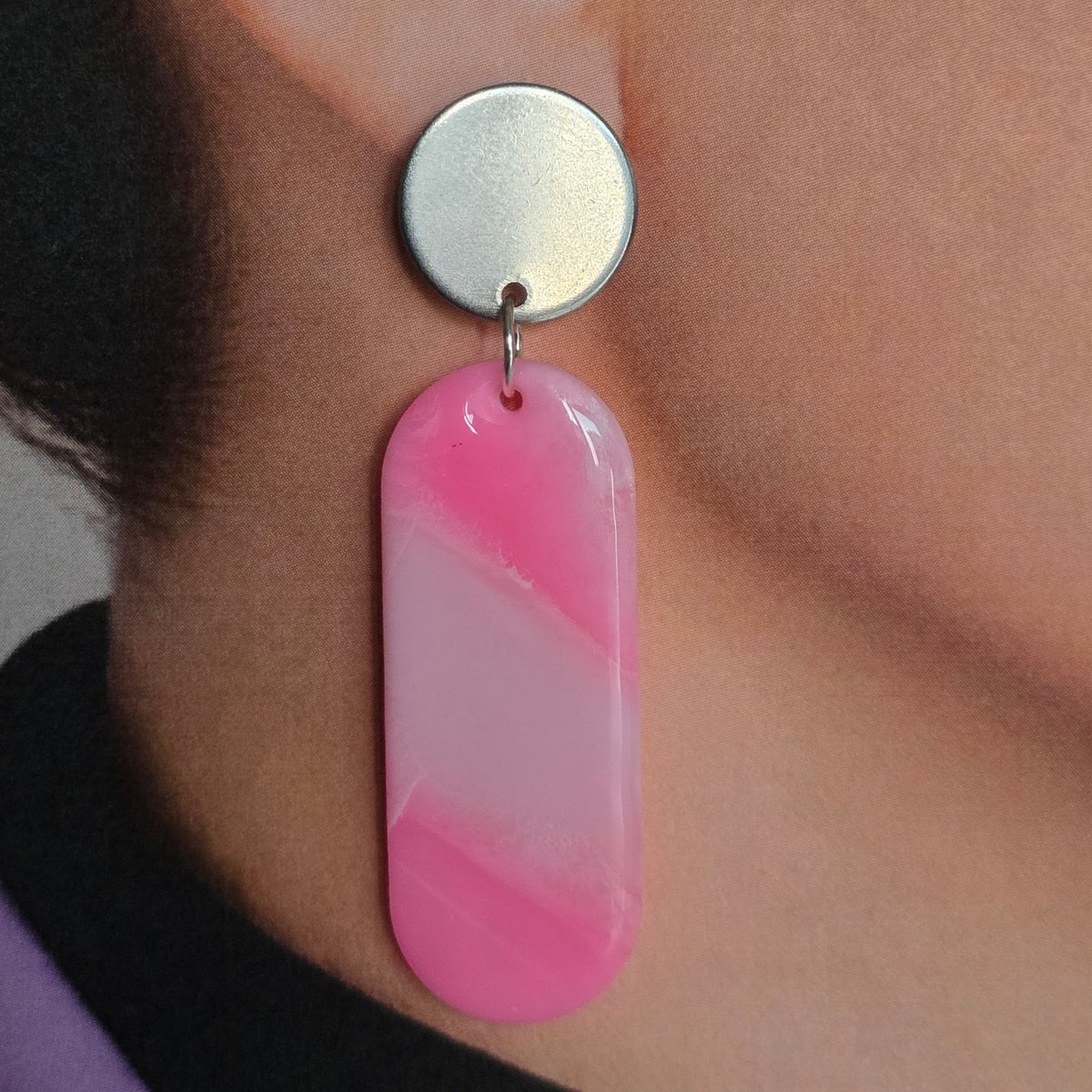 Statement Oorbellen Pink Serenity