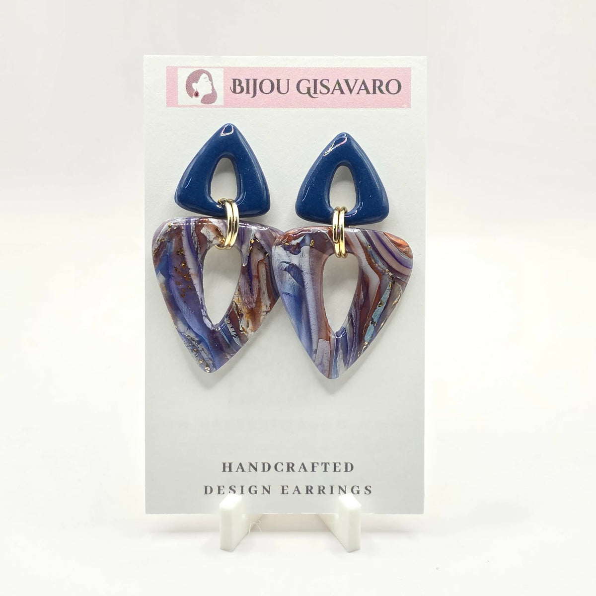 Statement Oorbellen Sapphire Amethyst