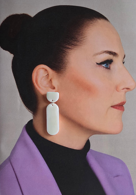 Statement Oorbellen Ivory Pearl Glow