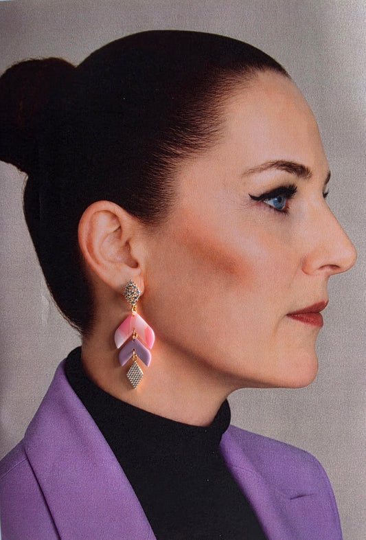 Statement Oorbellen Pink Mirage