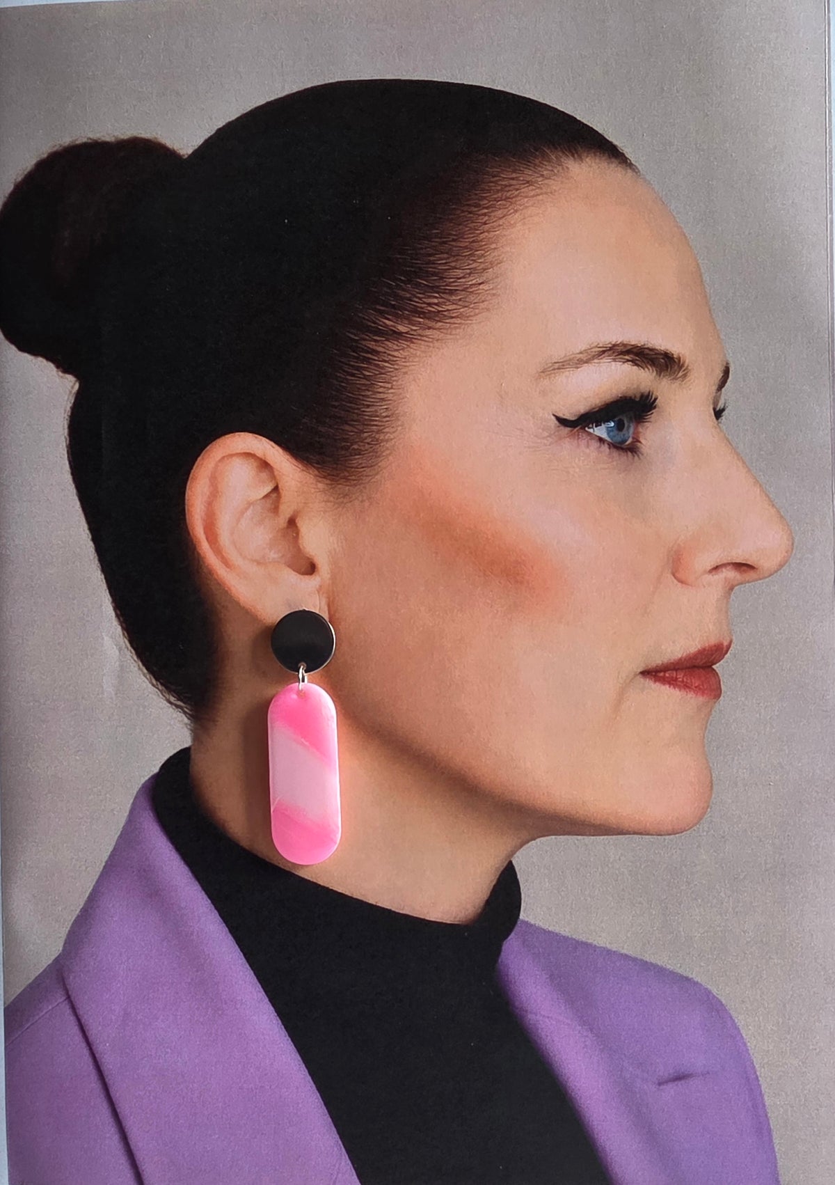 Statement Oorbellen Pink Serenity