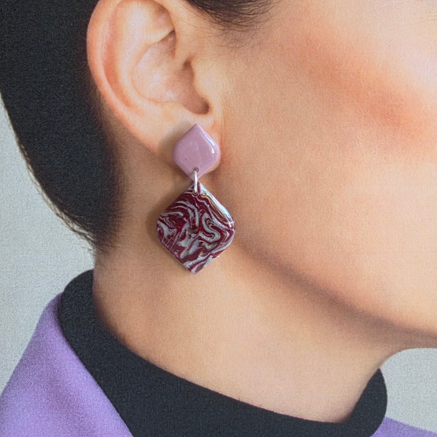 Burgundy Marble