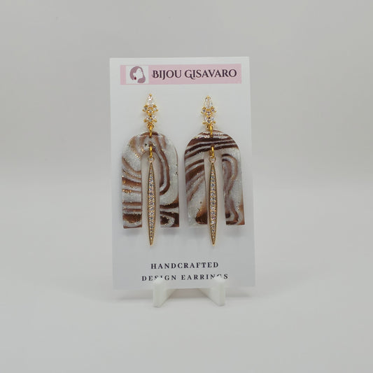 Statement Oorbellen Mocha Elegance