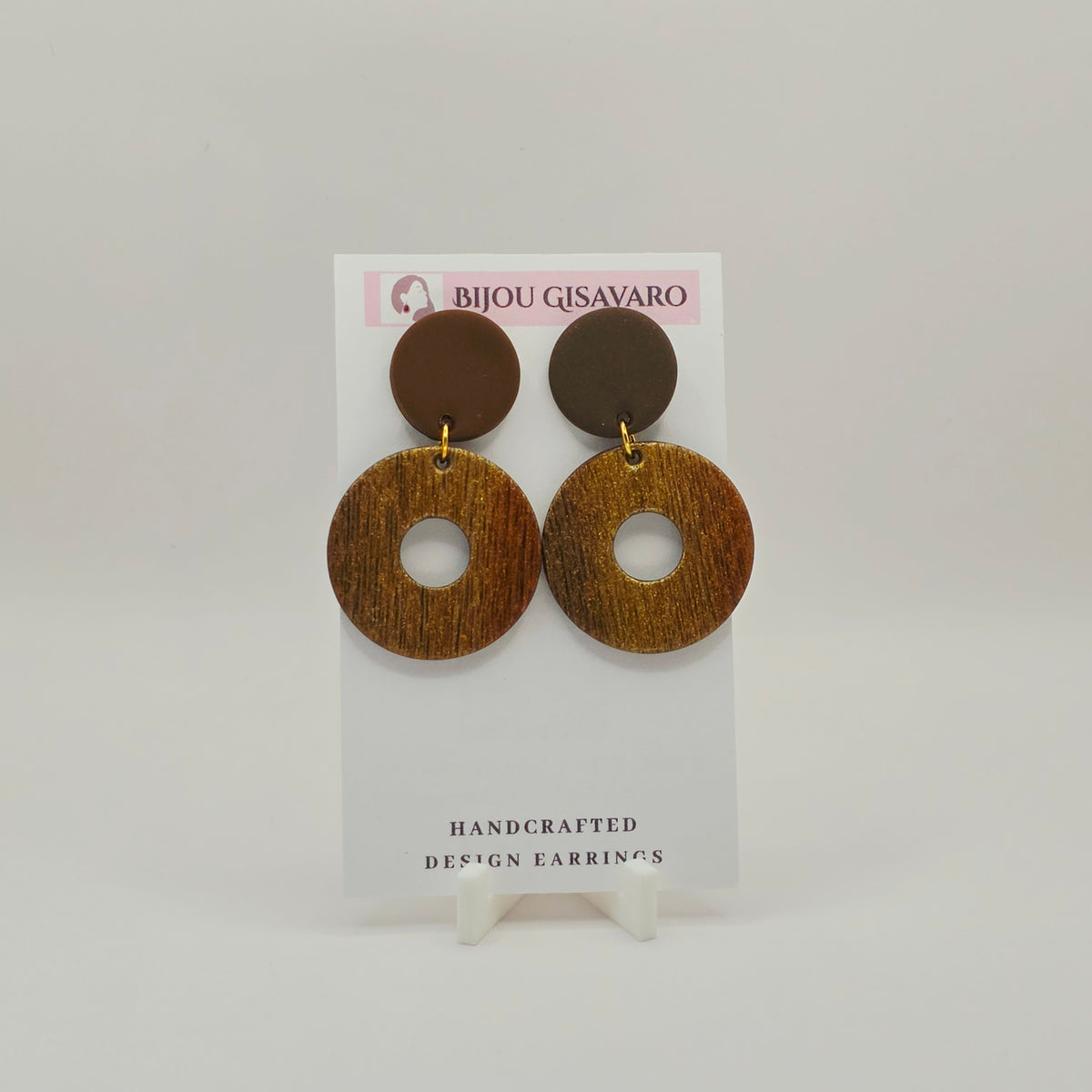 Statement Oorbellen Bronze Harmony