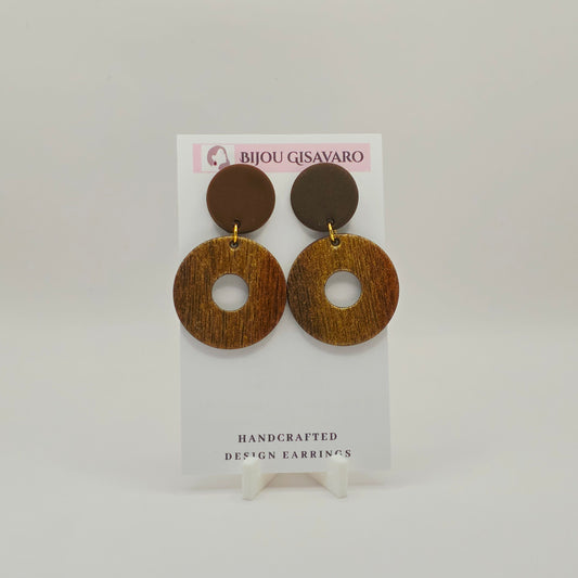 Statement Oorbellen Bronze Harmony
