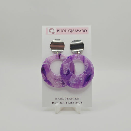 Statement Oorbellen Violet Halo