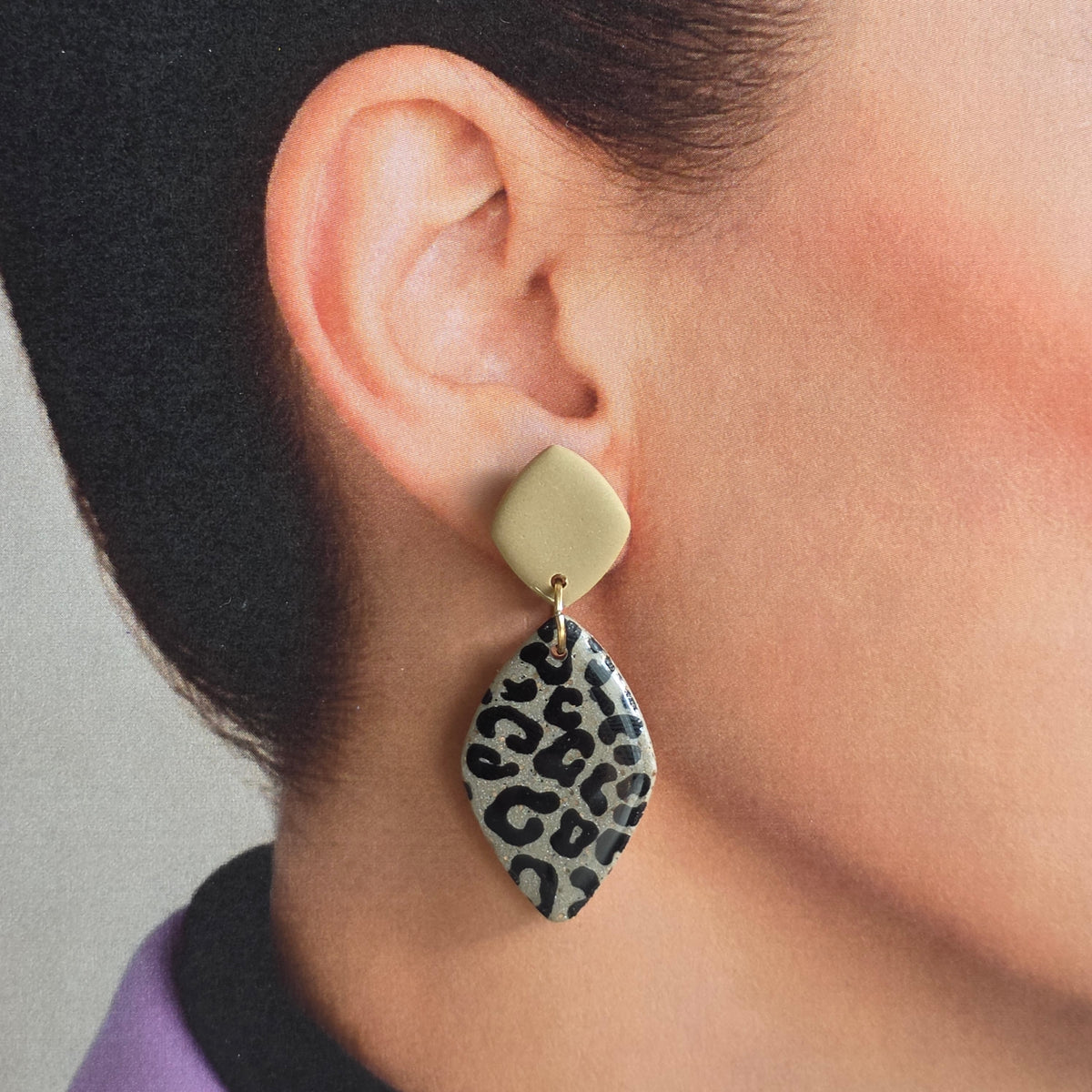 Statement Oorbellen Golden Leopard