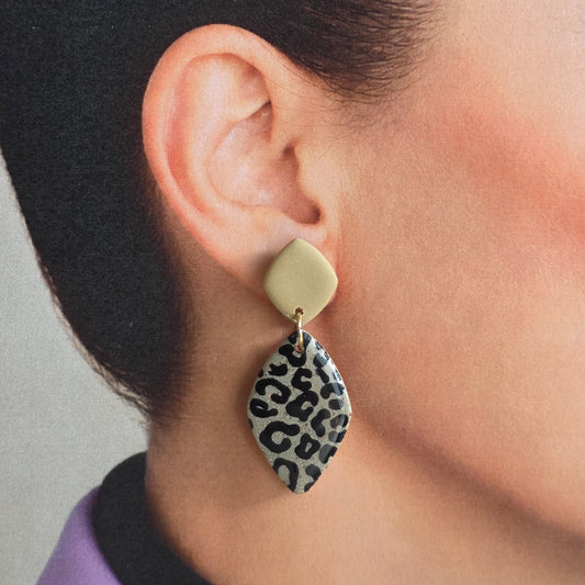 Statement Oorbellen Golden Leopard