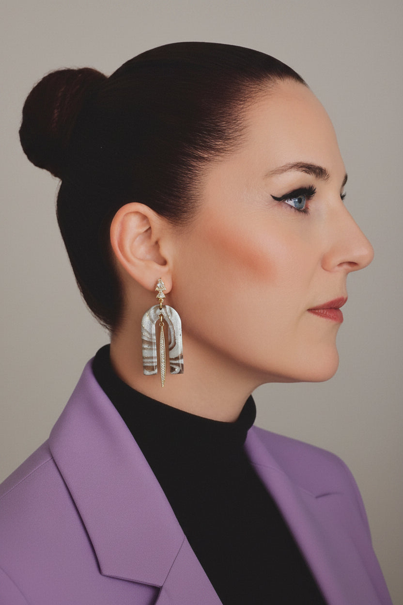 Statement Oorbellen Mocha Elegance