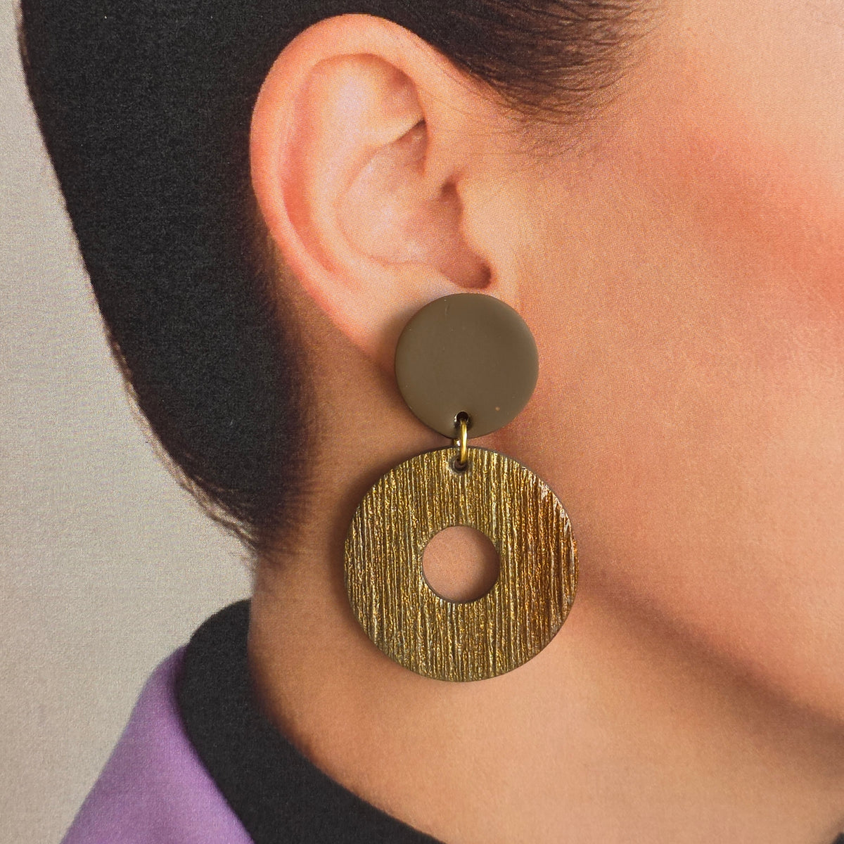 Statement Oorbellen Bronze Harmony