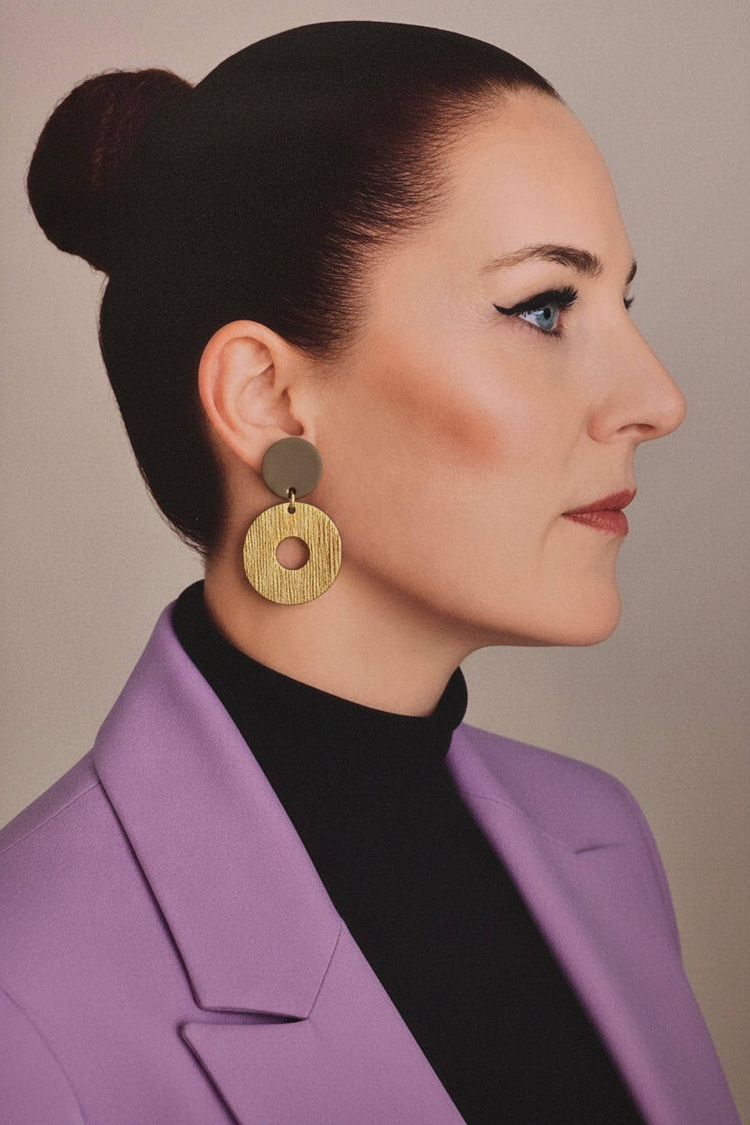Statement Oorbellen Bronze Harmony