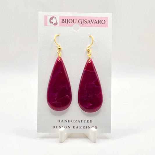 Statement Oorbellen Crimson Pearl