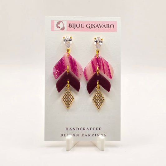 Statement Oorbellen Plum Elegance