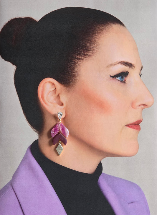 Statement Oorbellen Plum Elegance