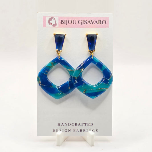 Statement Oorbellen Sapphire Lagoon