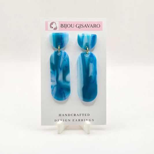 Statement Oorbellen Blue Lagoon