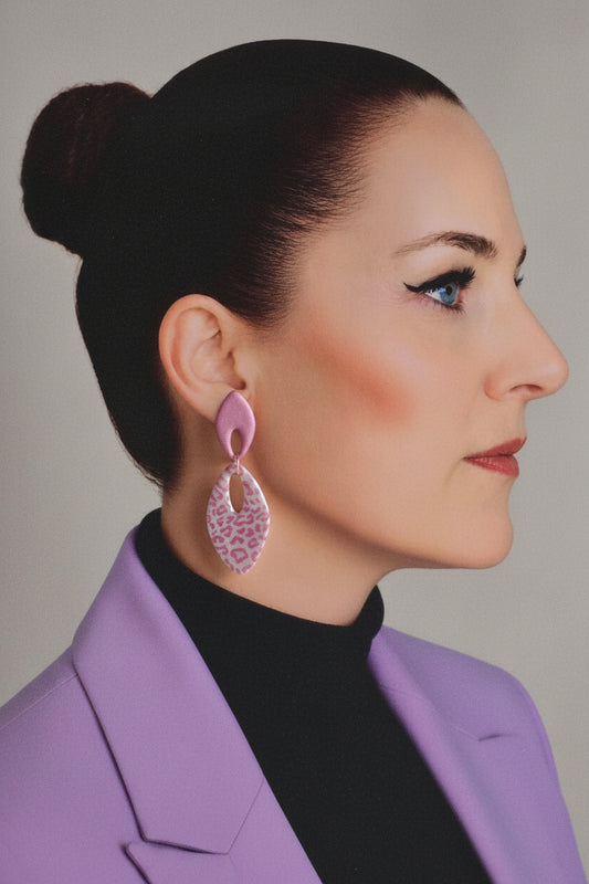 Statement Oorbellen Pearl Rose Panther