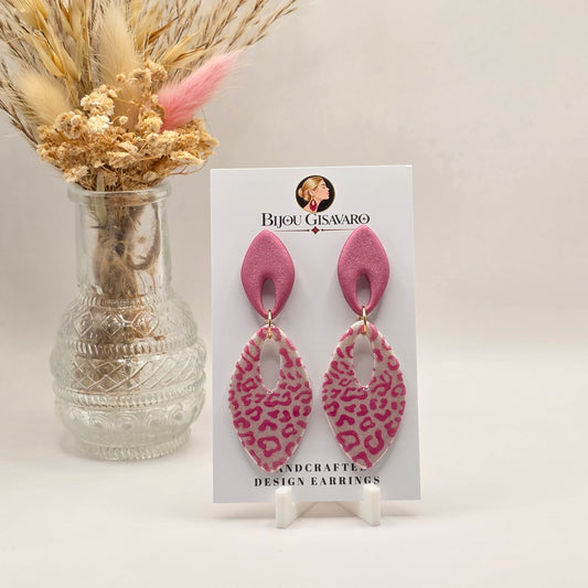 Statement Oorbellen Pearl Rose Panther