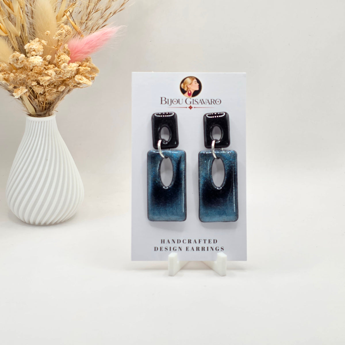 Statement Oorbellen Midnight Cat Eye