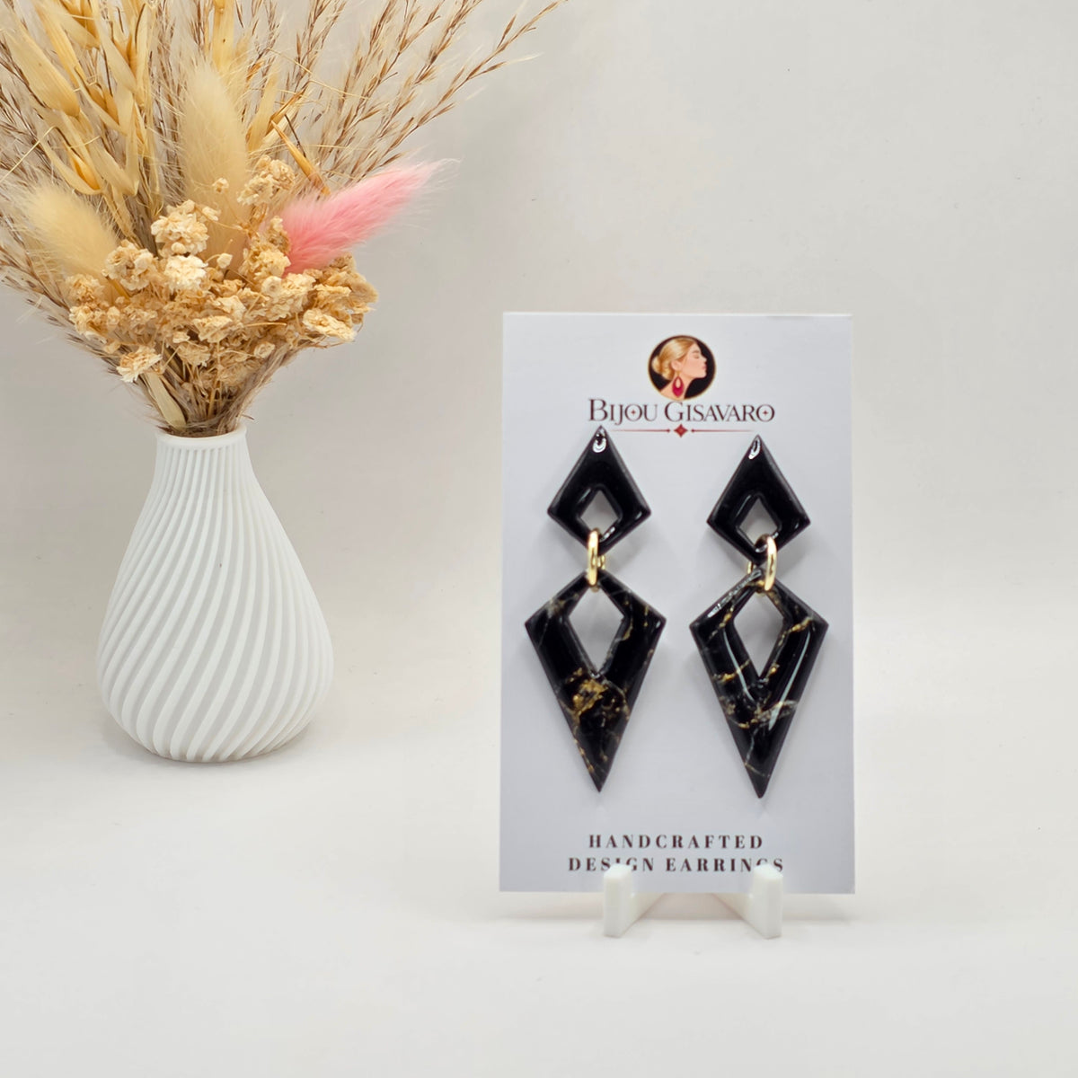 Statement Oorbellen Golden Noir
