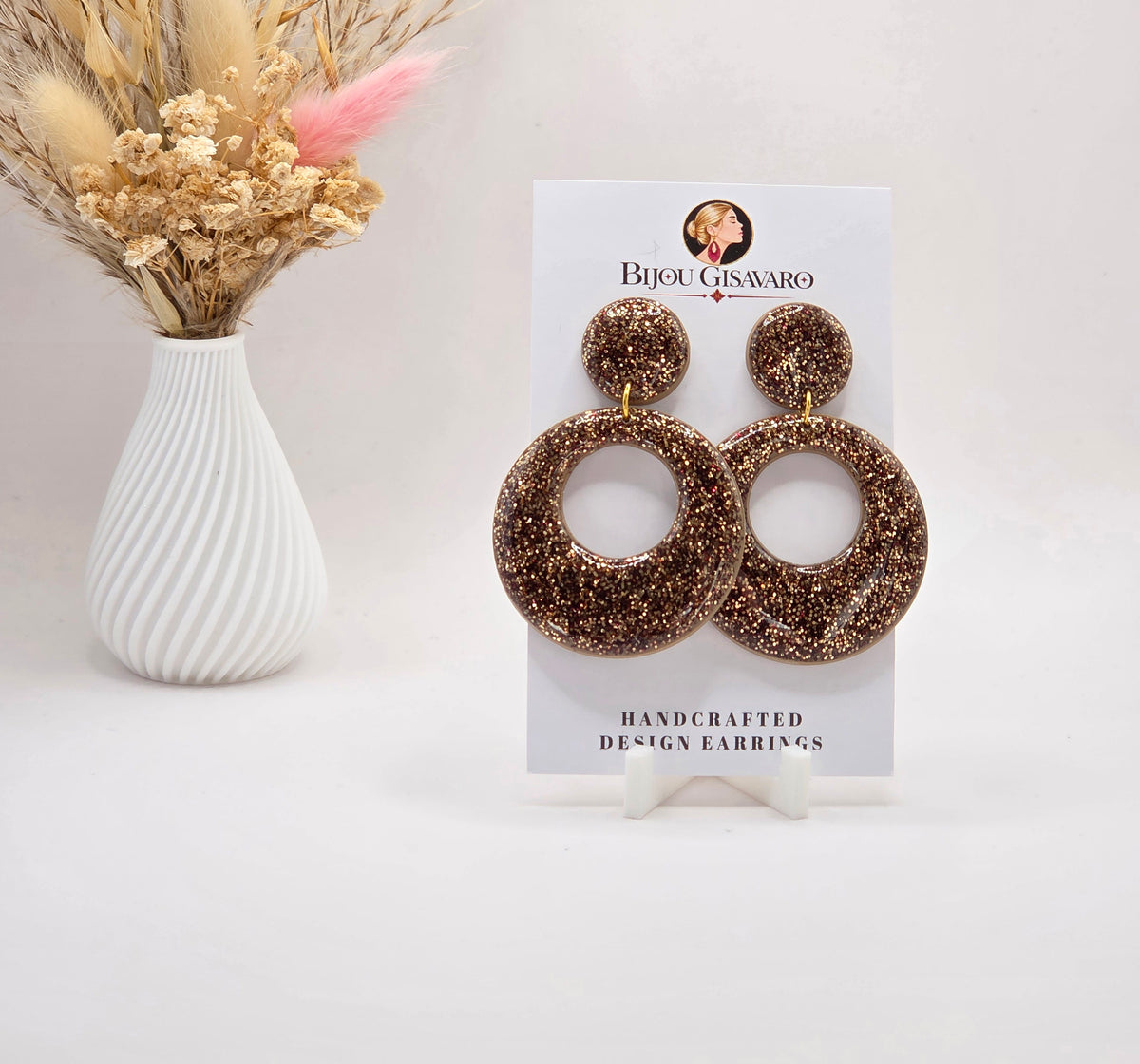Statement Oorbellen Bronze Stardust