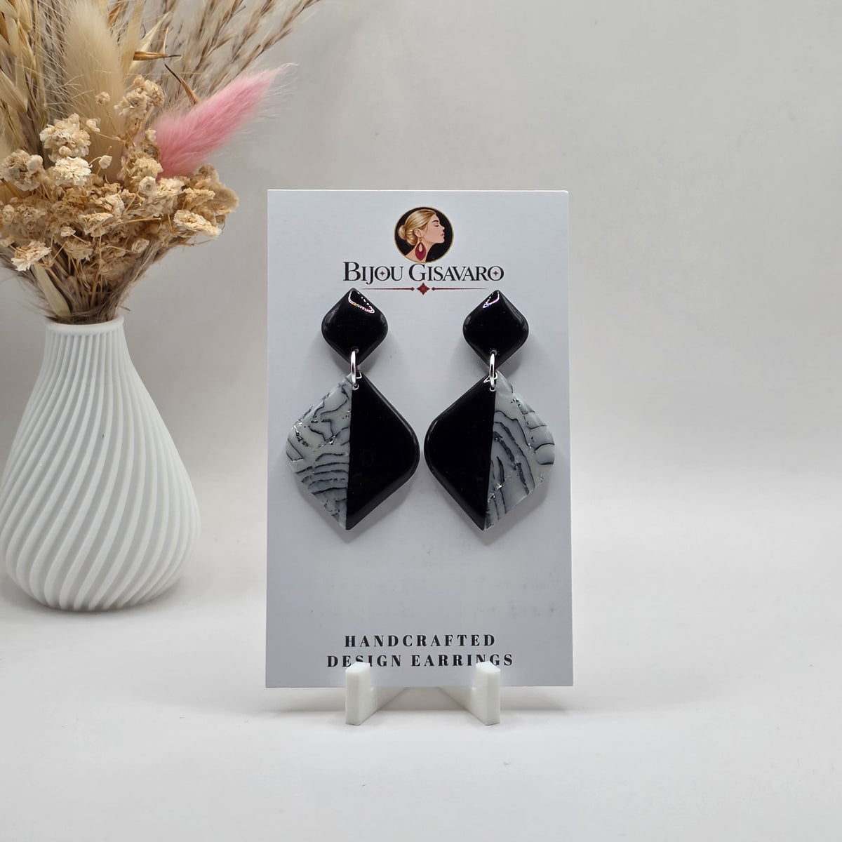 Statement Oorbellen Black Elegance