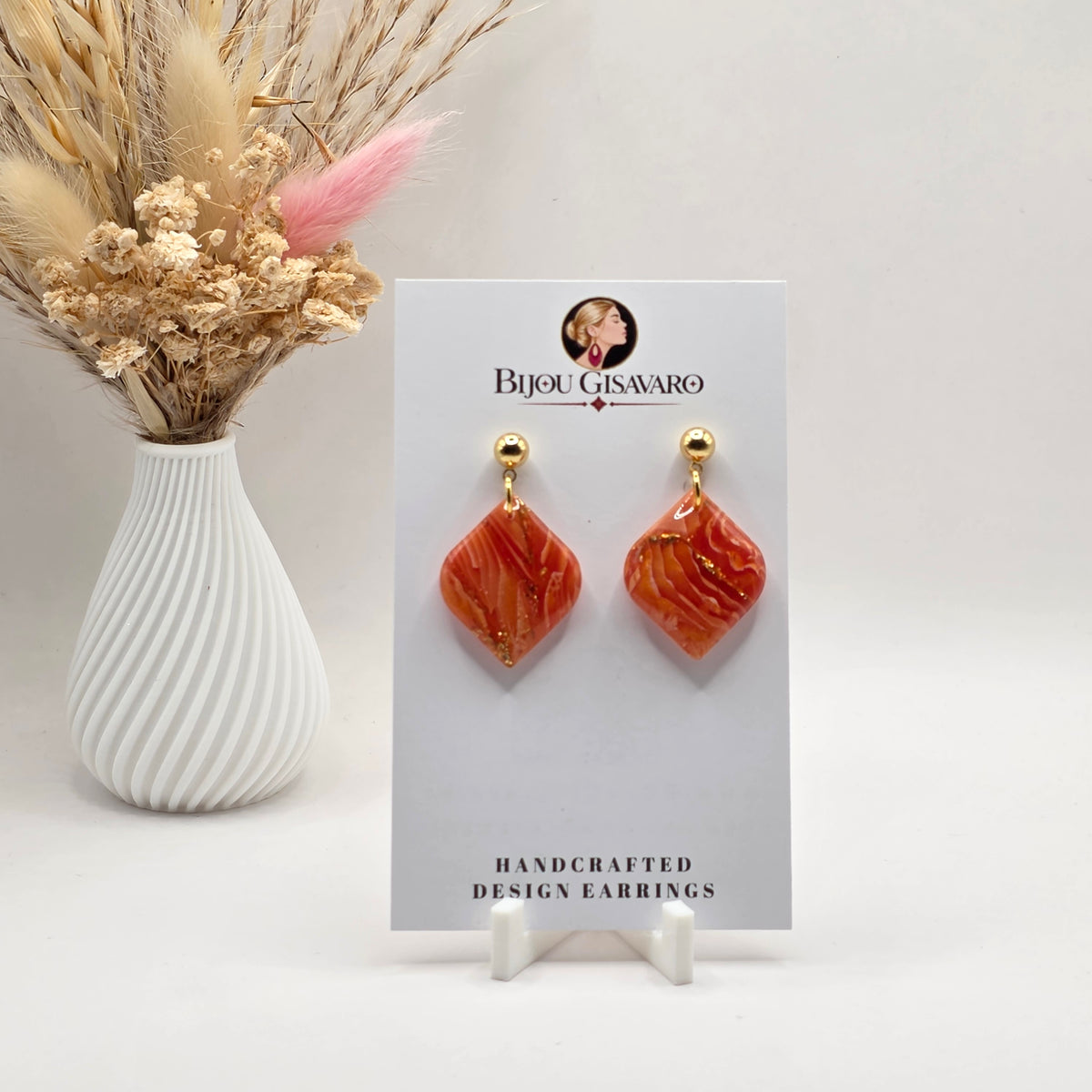 Statement Oorbellen Sunset Marble