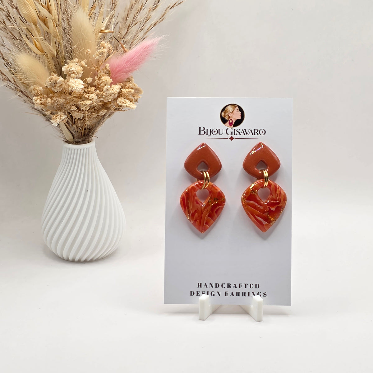 Statement Oorbellen Apricot Dream