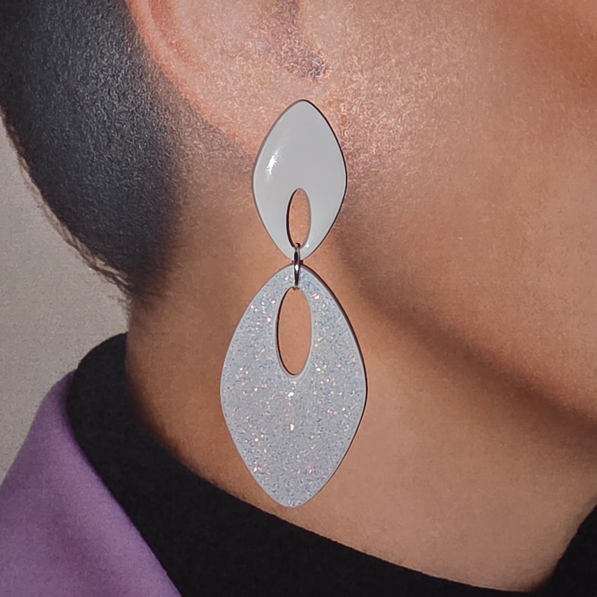 Statement Oorbellen Moon Pearl