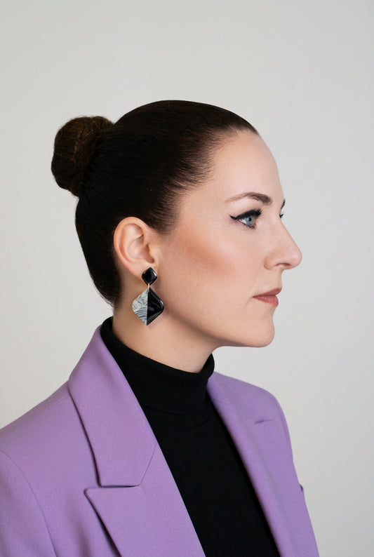 Statement Oorbellen Black Elegance