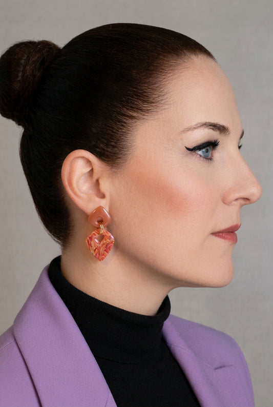 Statement Oorbellen Apricot Dream