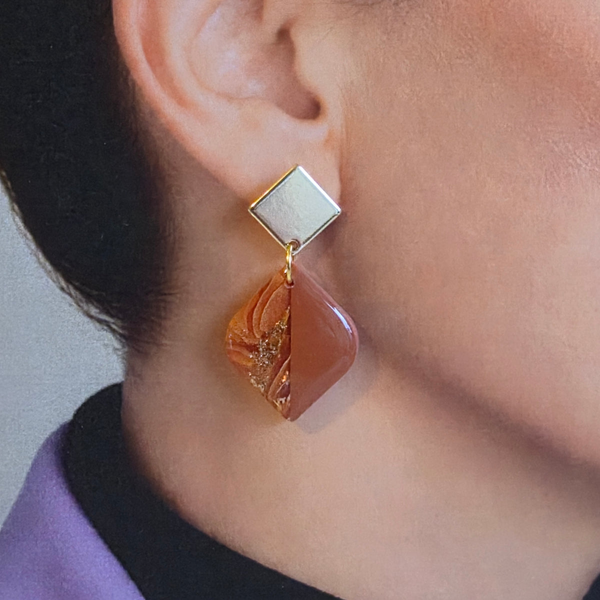 Statement Oorbellen Coral Muse