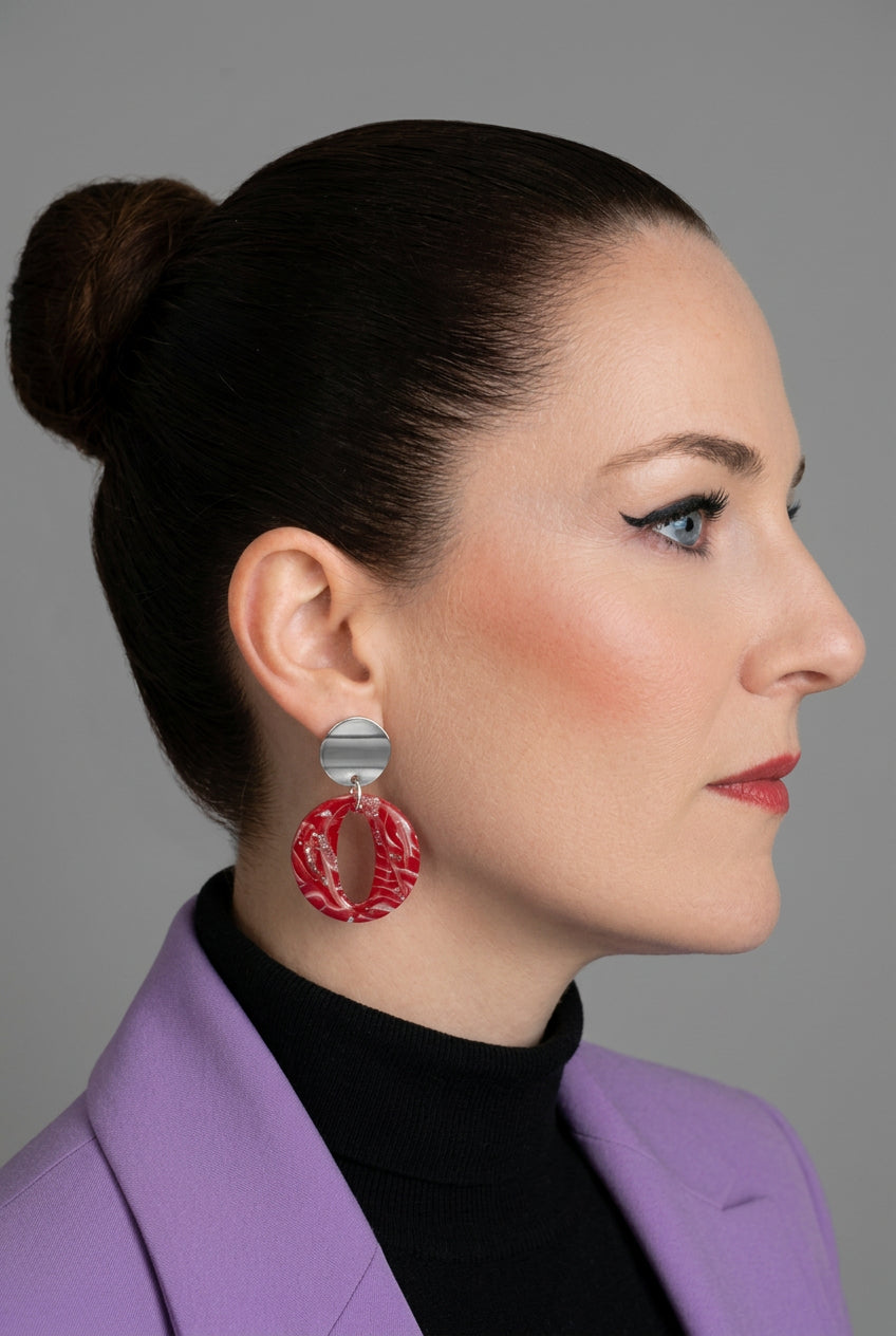 Statement Oorbellen Ruby Muse
